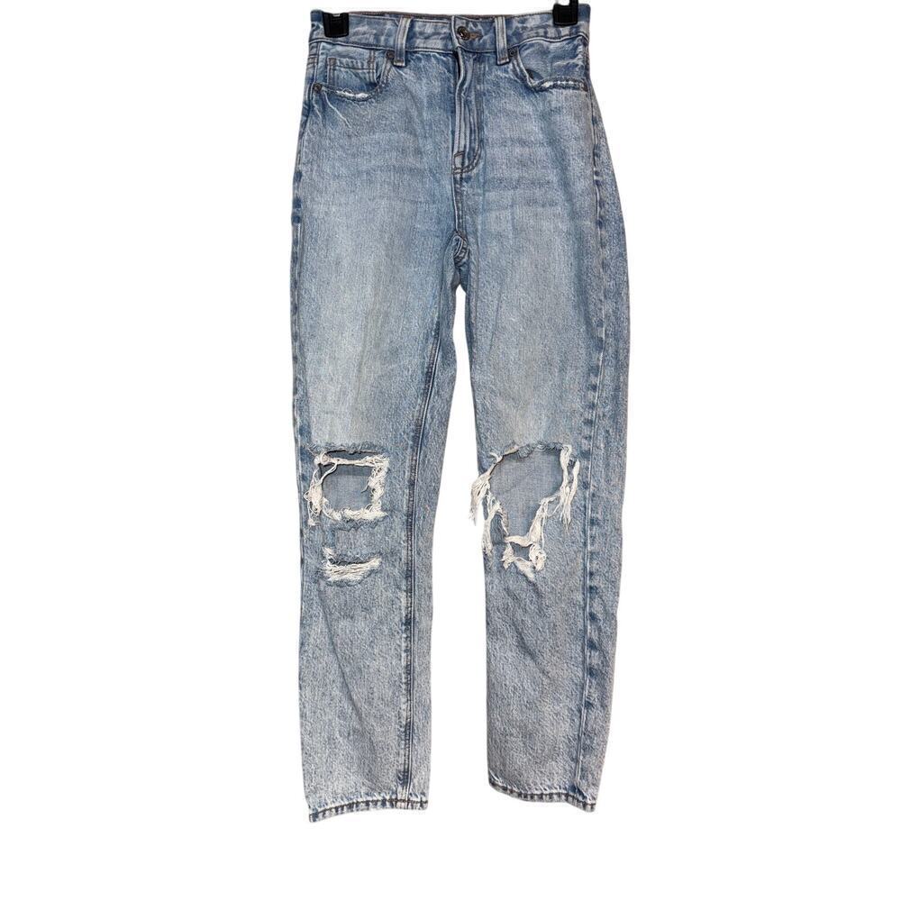 AMERICAN EAGLE MOM STRAIGHT JEAN SIZE 00
